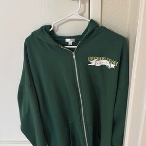 green jacket